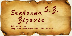 Srebrena Žižović vizit kartica